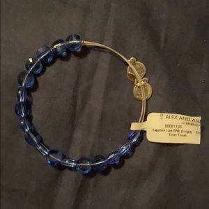 Alex and Ani sapphire bracelet